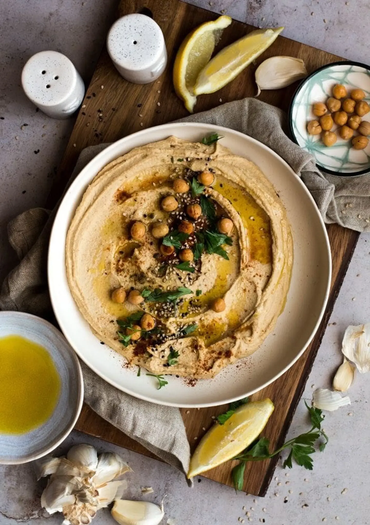 Hummus With Foul Dish