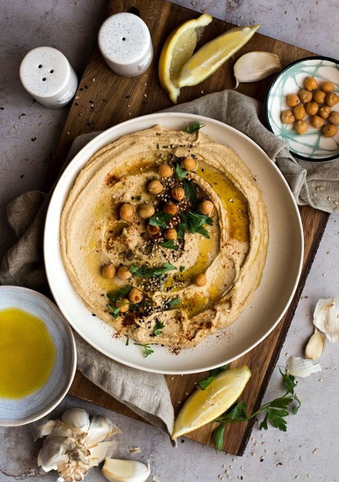 Hummus With Foul Dish
