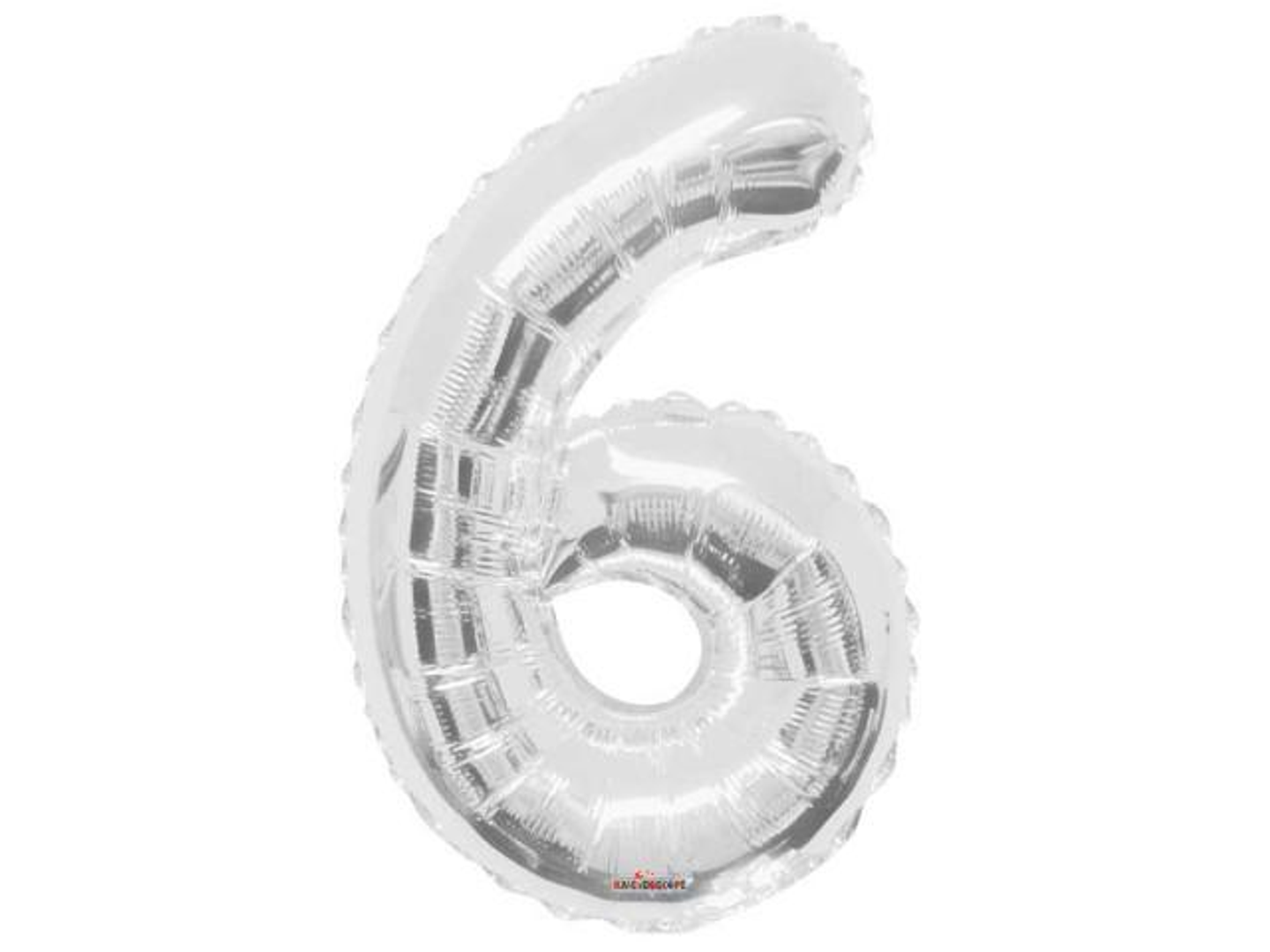 بالون رقم 6 فضي