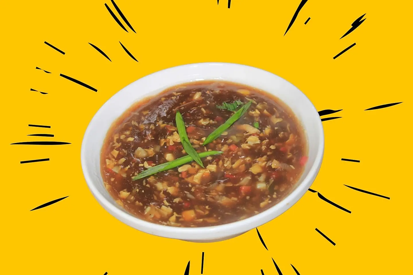 شوربة حارة وحامضة