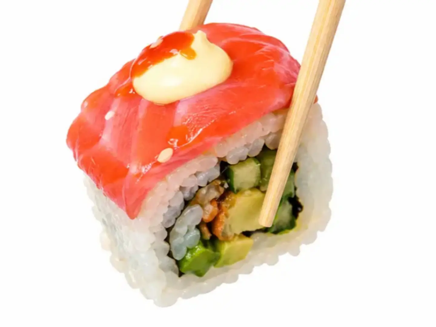 Slices Of Raw Salmon - 4 Slices Of Raw Salmon