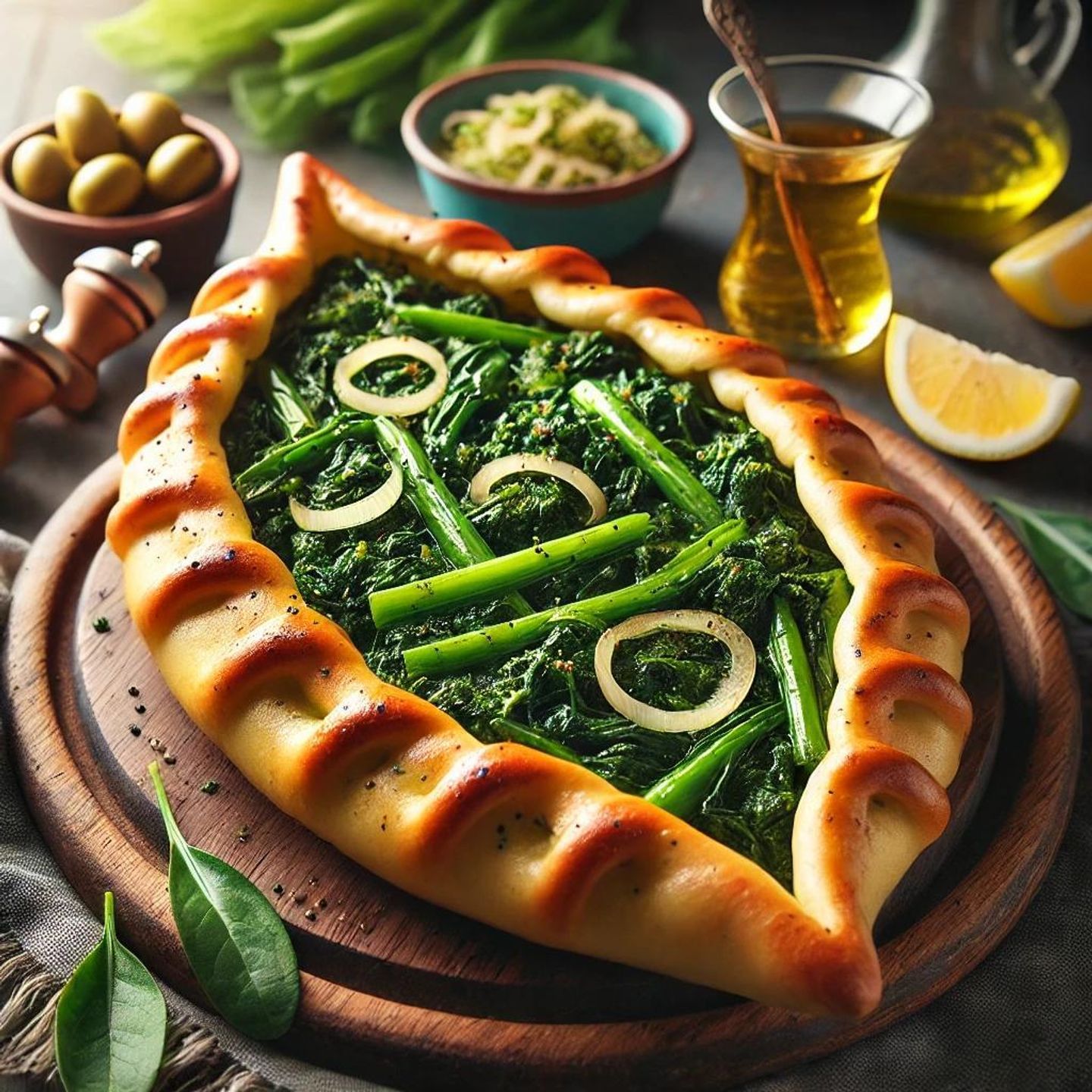 Turkish Plain Spinach Manakeesh