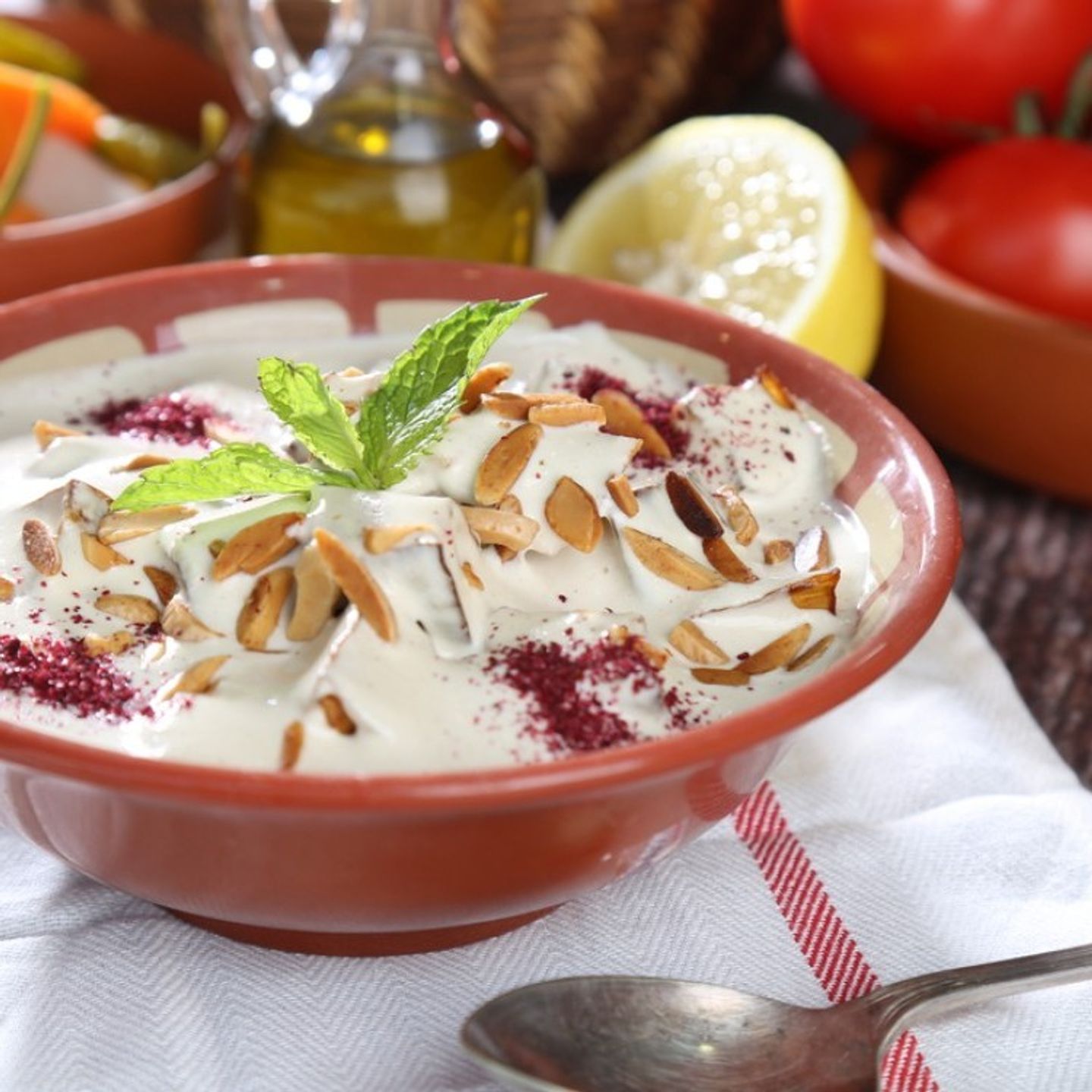 فتة بزيت الزيتون