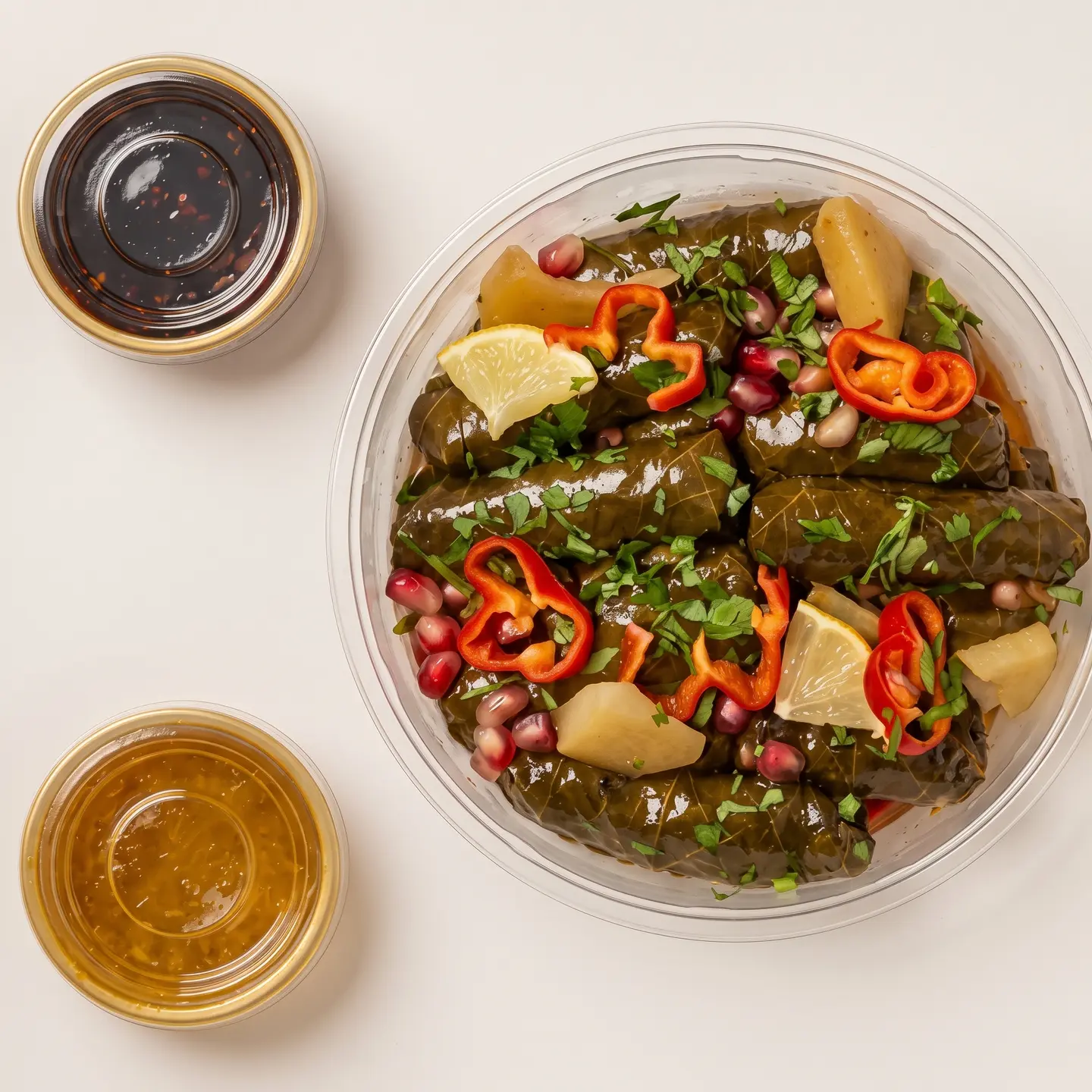 Pomegranate Molasses Grape Leaves - Medium