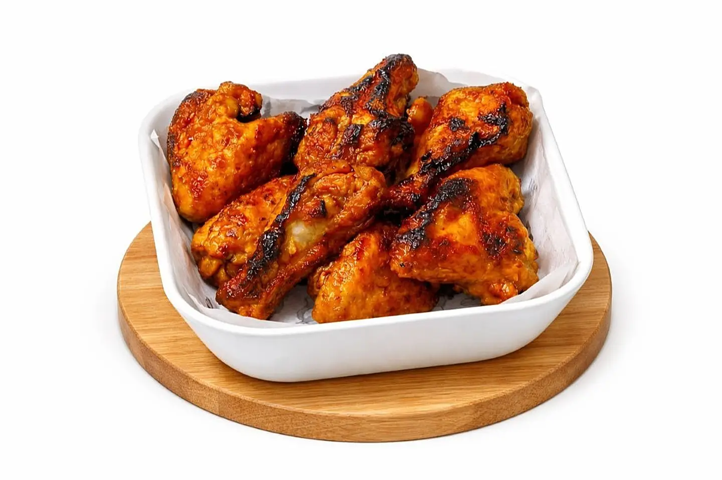 6 قطع اجنحه مشويه علي الفحم