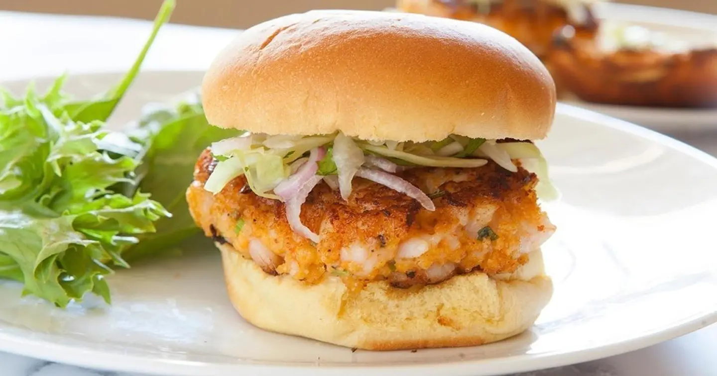 Fried Shrimp Burger