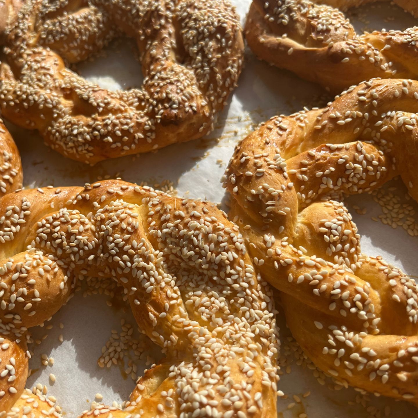 Turkish Simit With Sesame