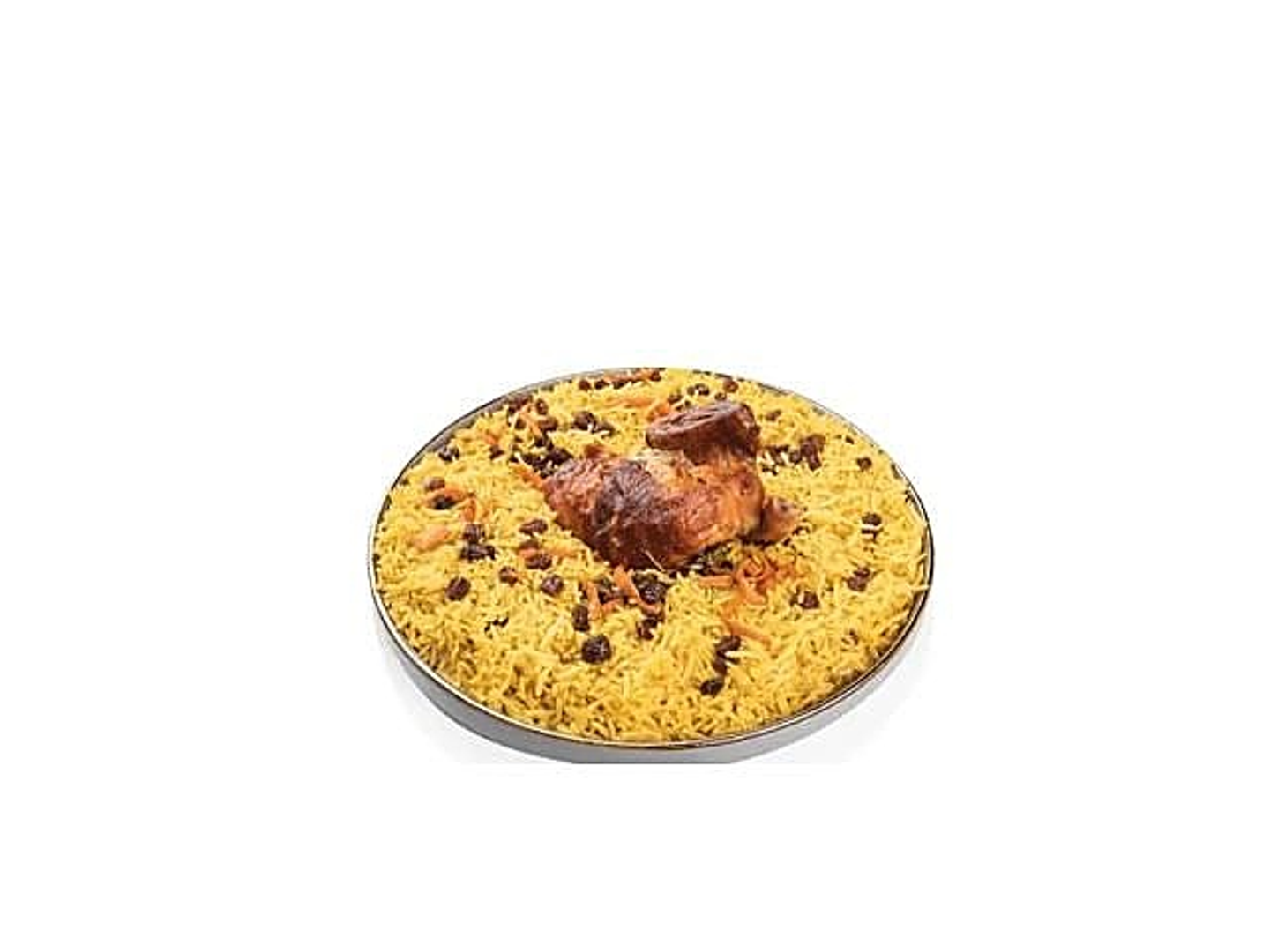 ربع دجاجة شواية مع ارز بخاري