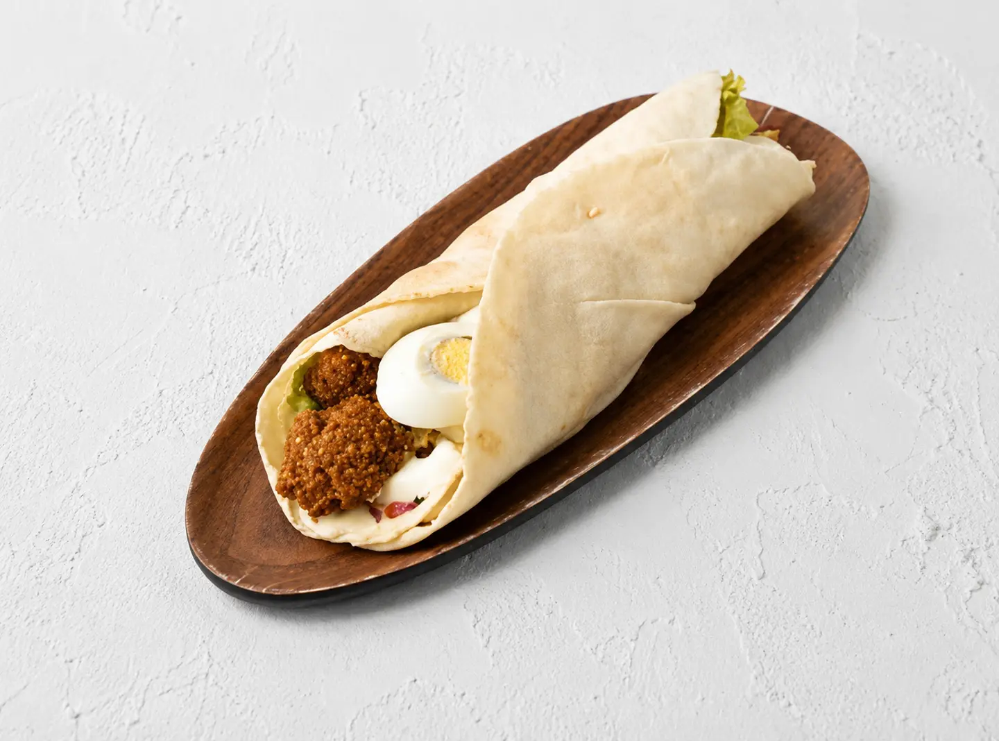 Mixed Falafel With Hummus And Egg