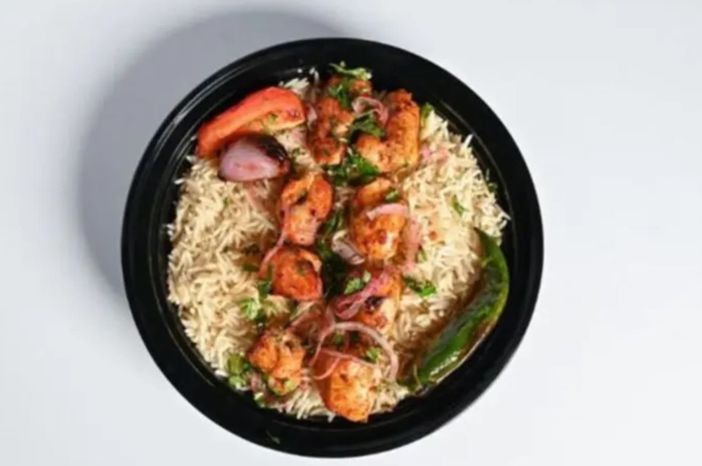 Two Skewers Of Shish Tawook With Rice