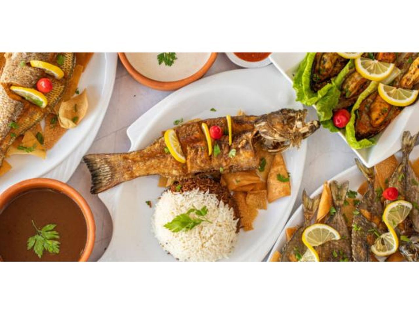 وليمة اسماك تكفي 3 اشخاص