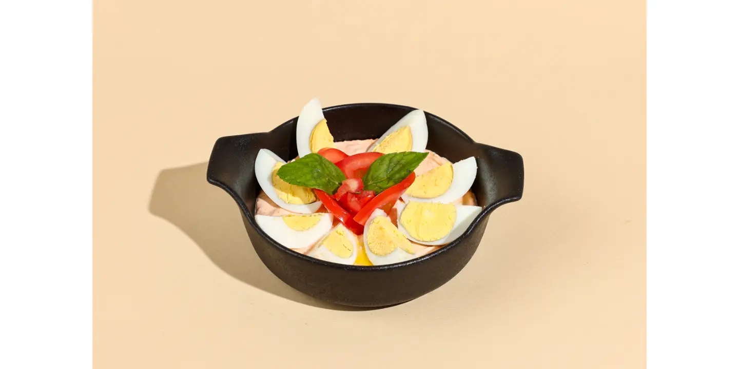 لبنة بالبيض