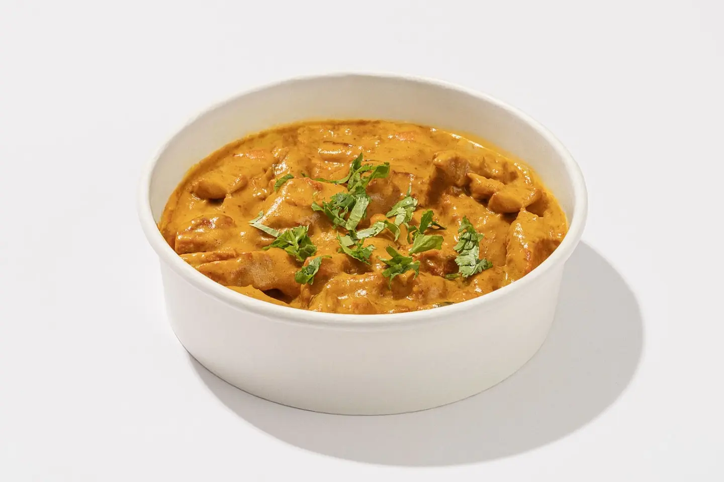 دجاج بالكاري مع أرز أبيض