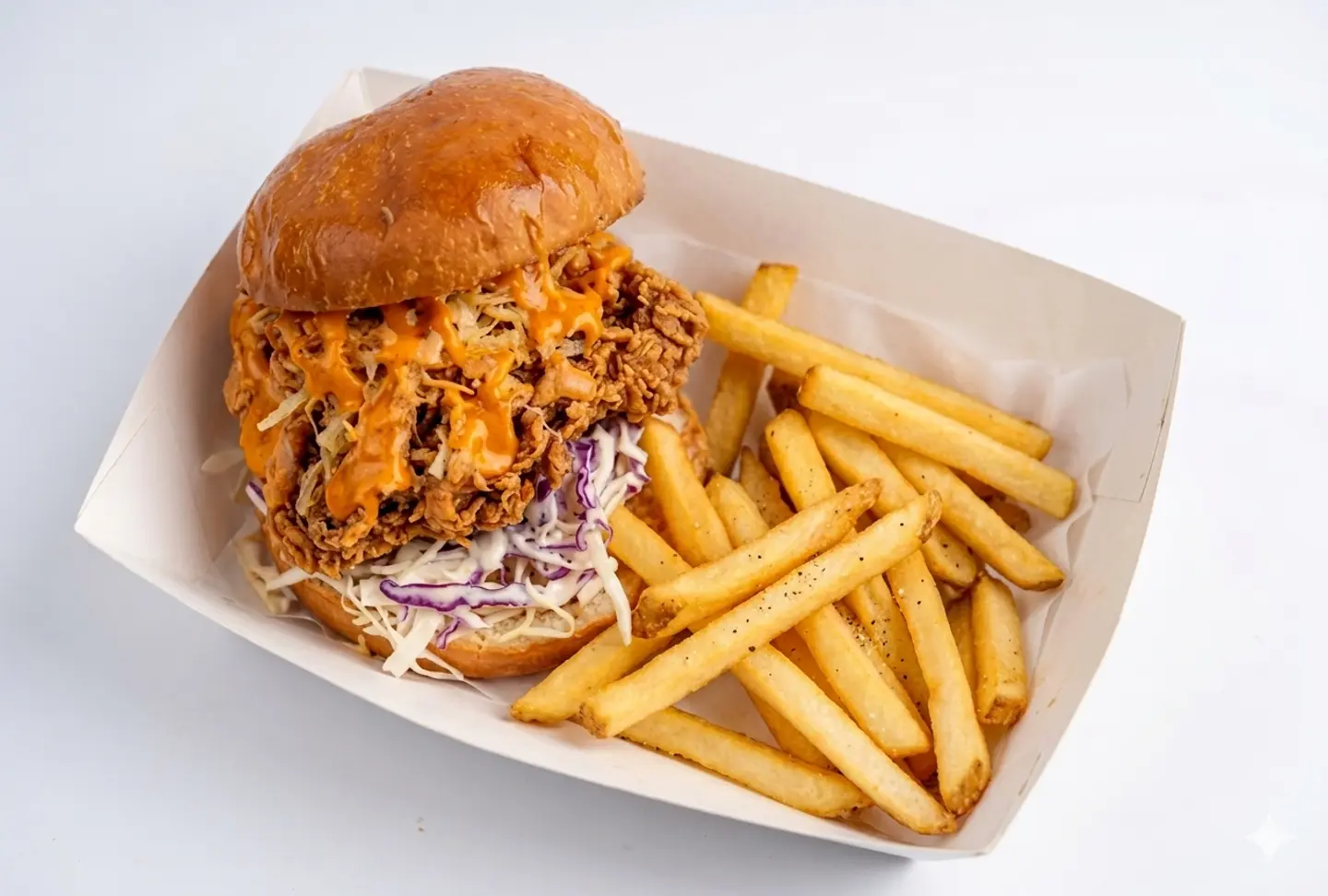 Crispy Chicken Burger W/Fries