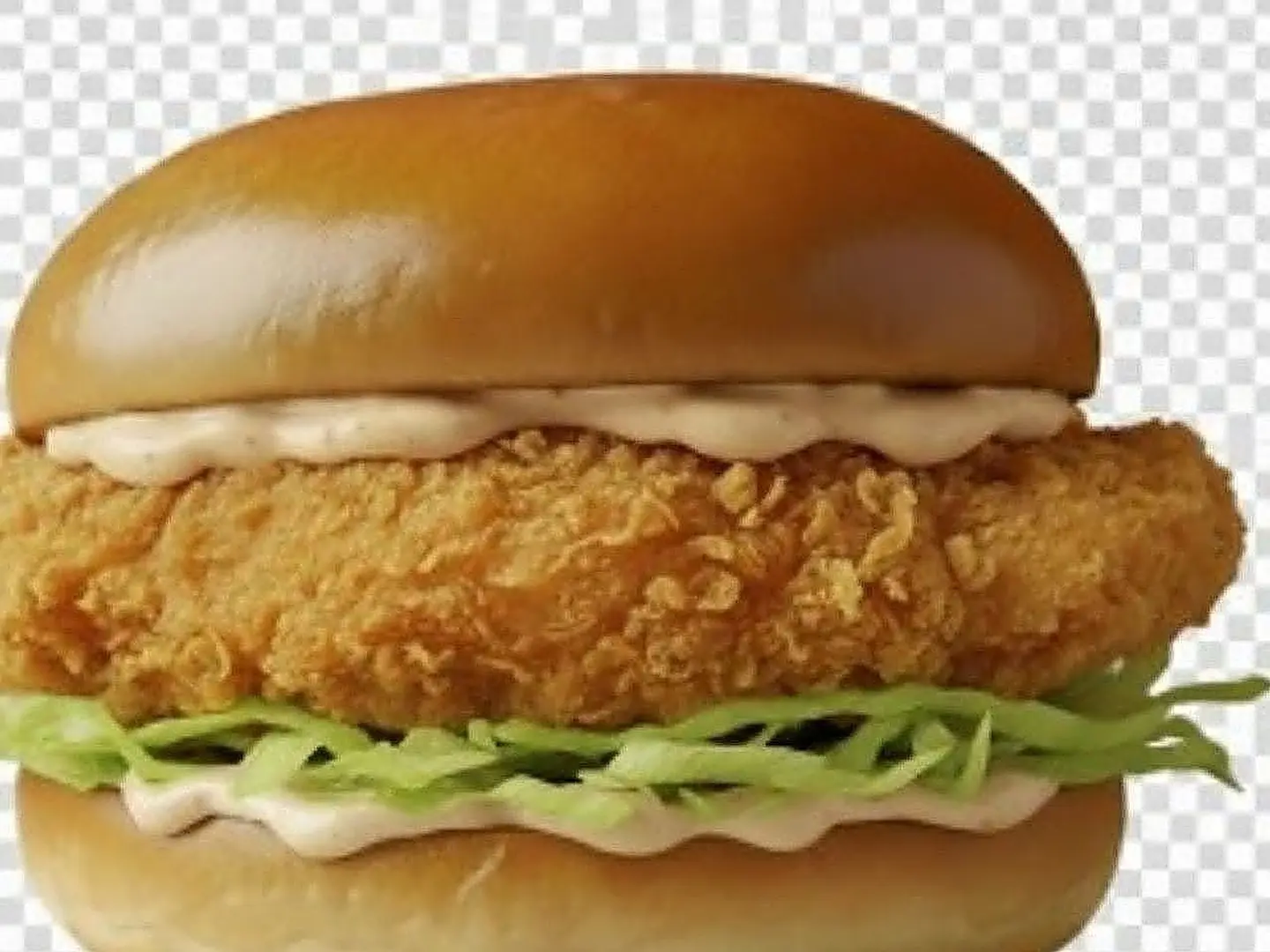 Honey Mustard Chicken Burger Sandwich