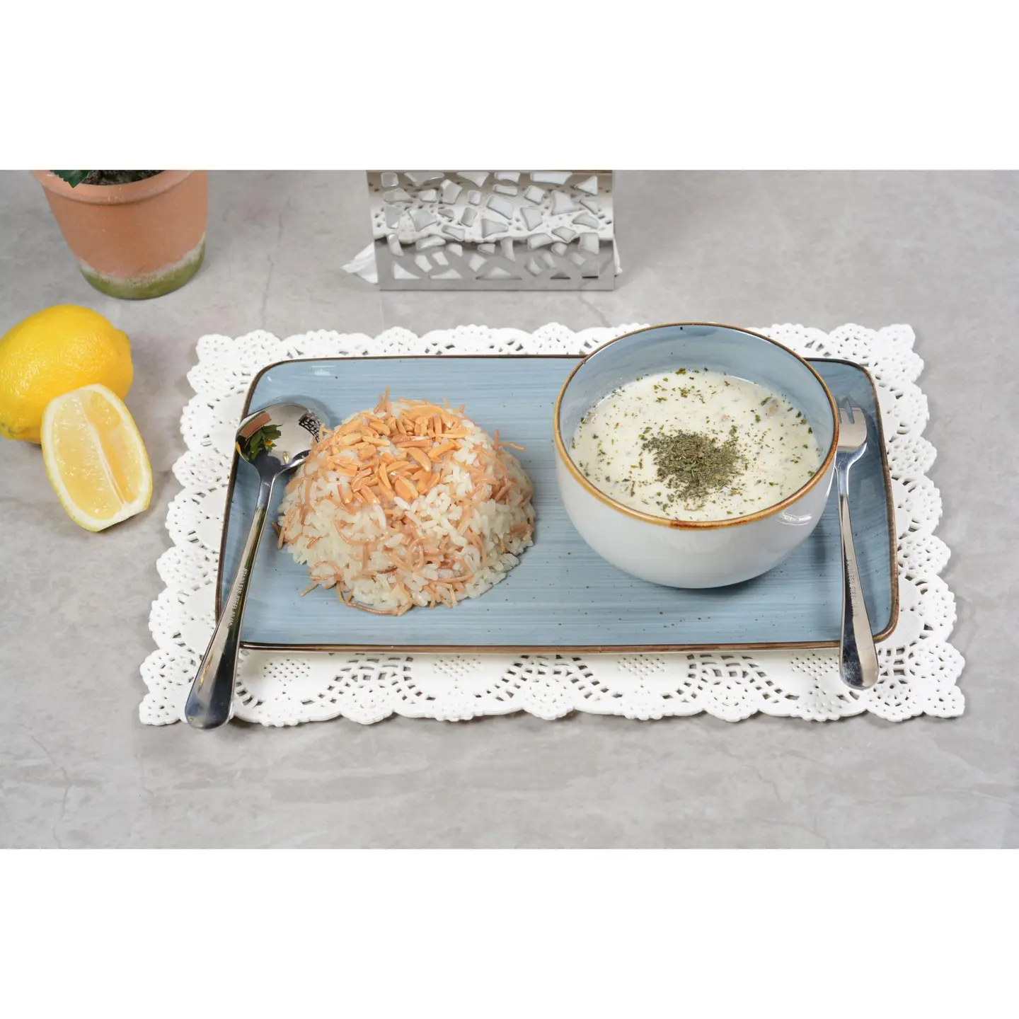شوربه شاكريه بالرز