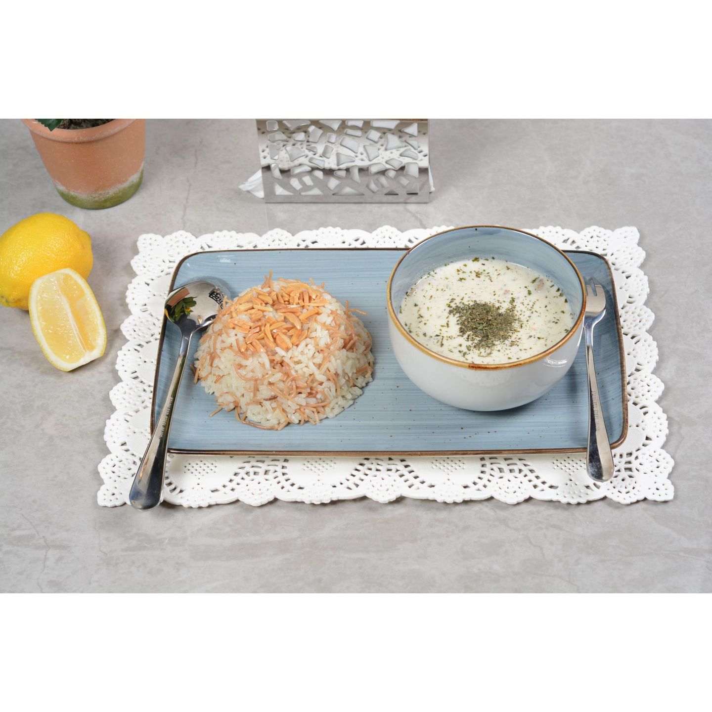 شوربه شاكريه بالرز
