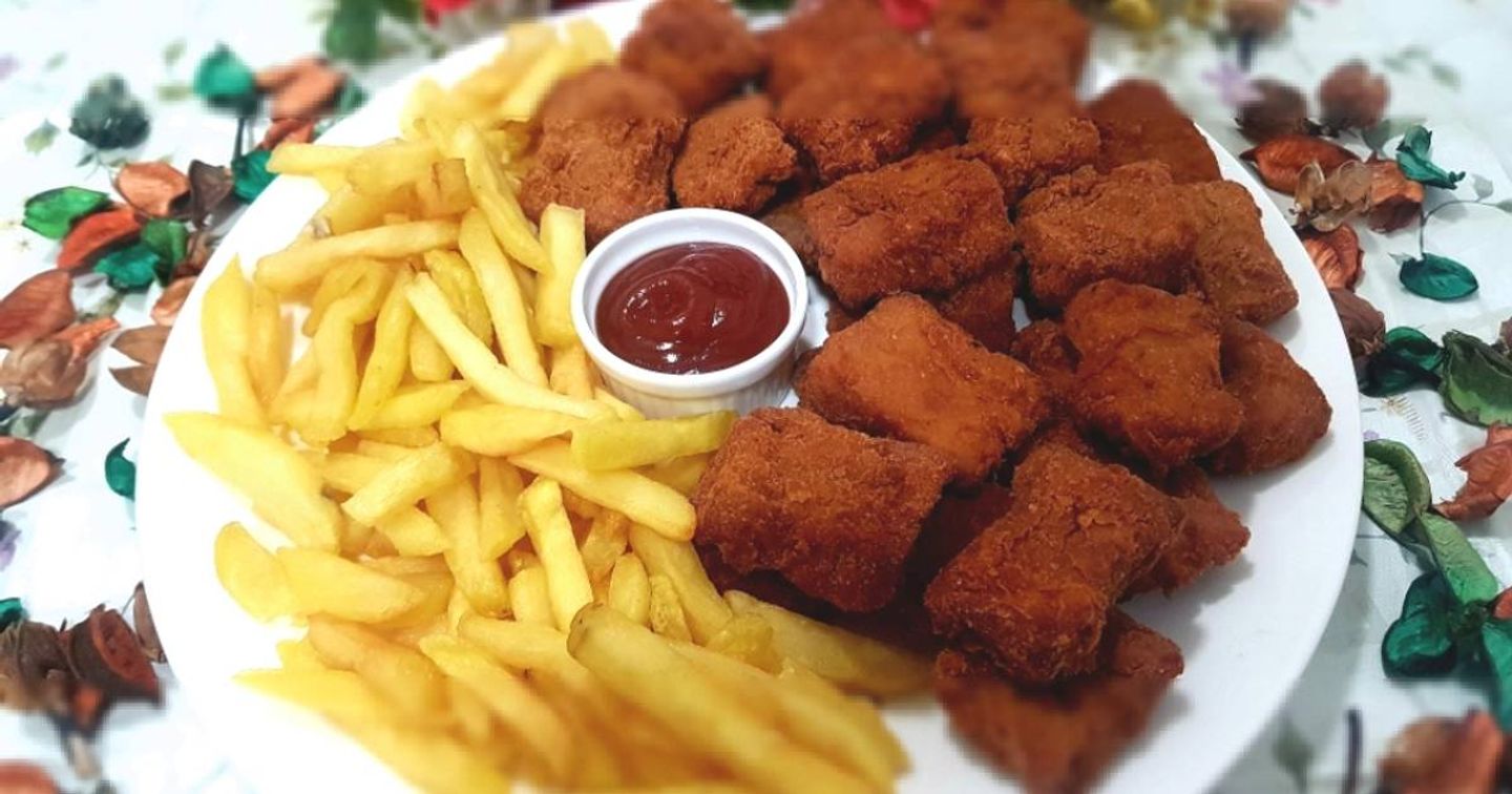 دجاج ناجت مع بطاطس
