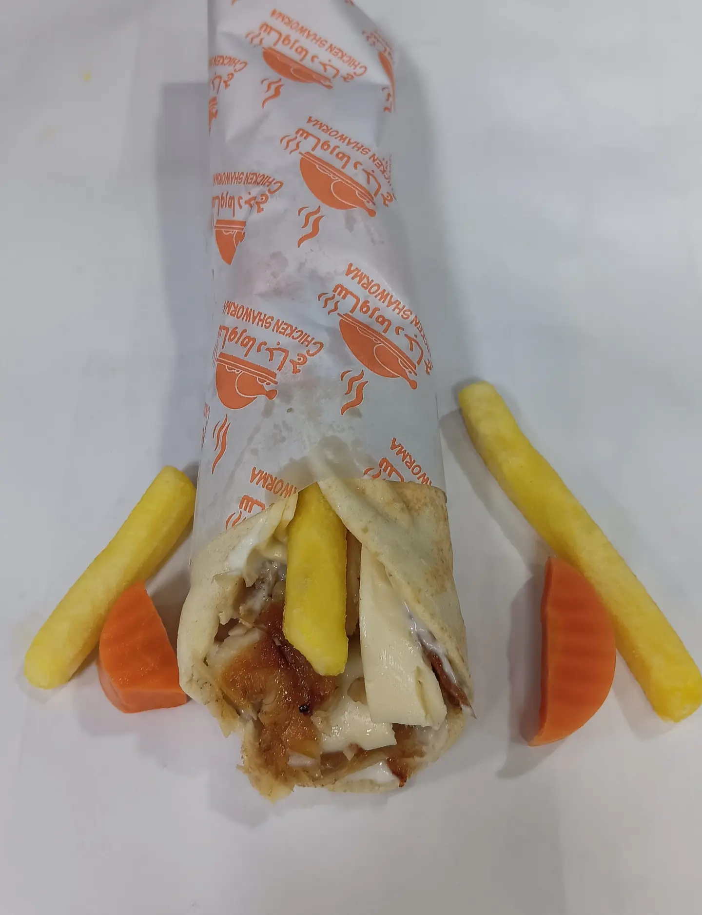 شاورما جبن مع ثوم