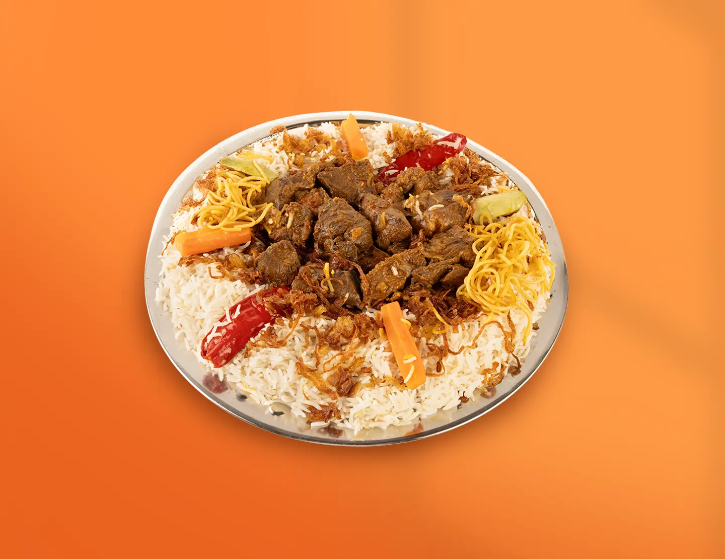 لحم برياني وسط