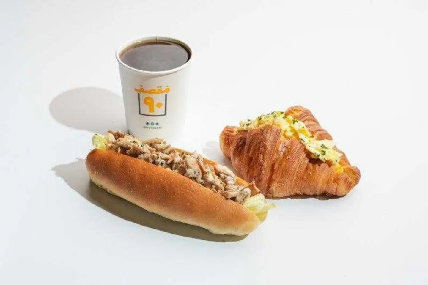 Grilled Chicken + Egg Croissant + (Cofffee Or, Karak)