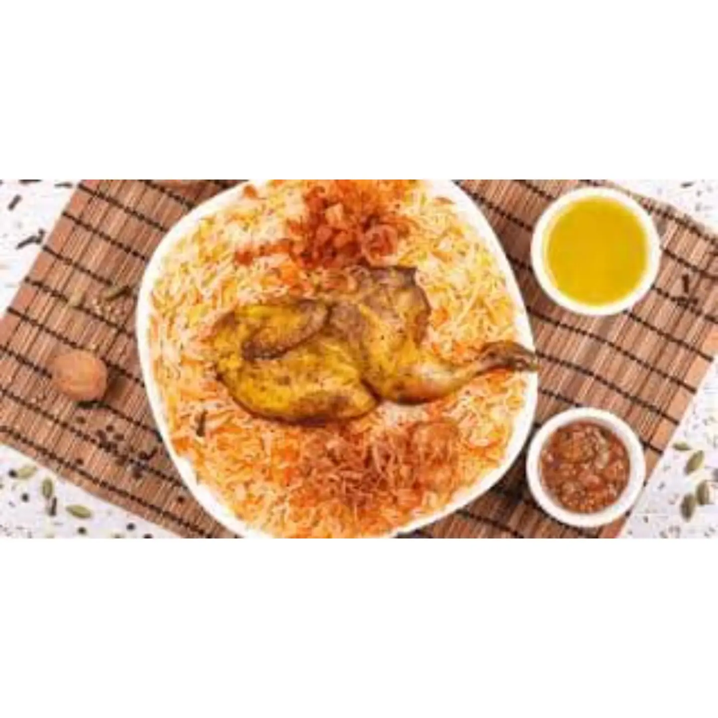 نصف دجاجة مندي مثلوثة