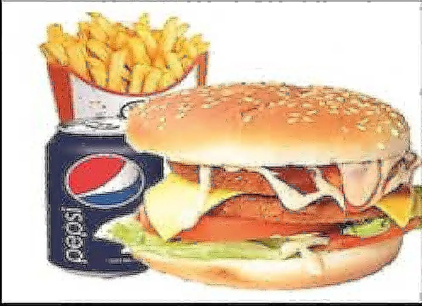 وجبة دبل برغر زنجربلجبنة