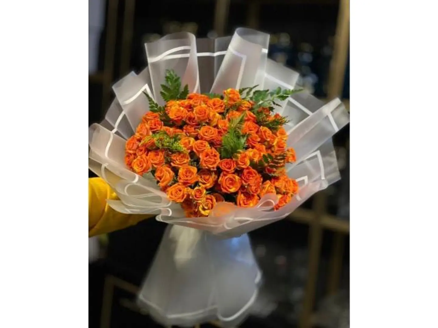 Orange Baby Rose Bouquet