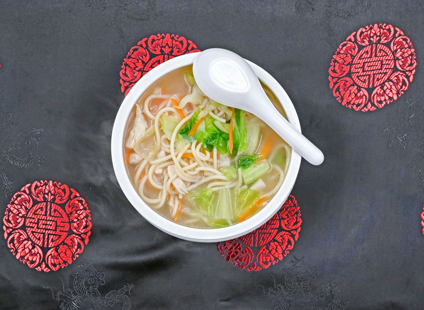 Noodles In Soup