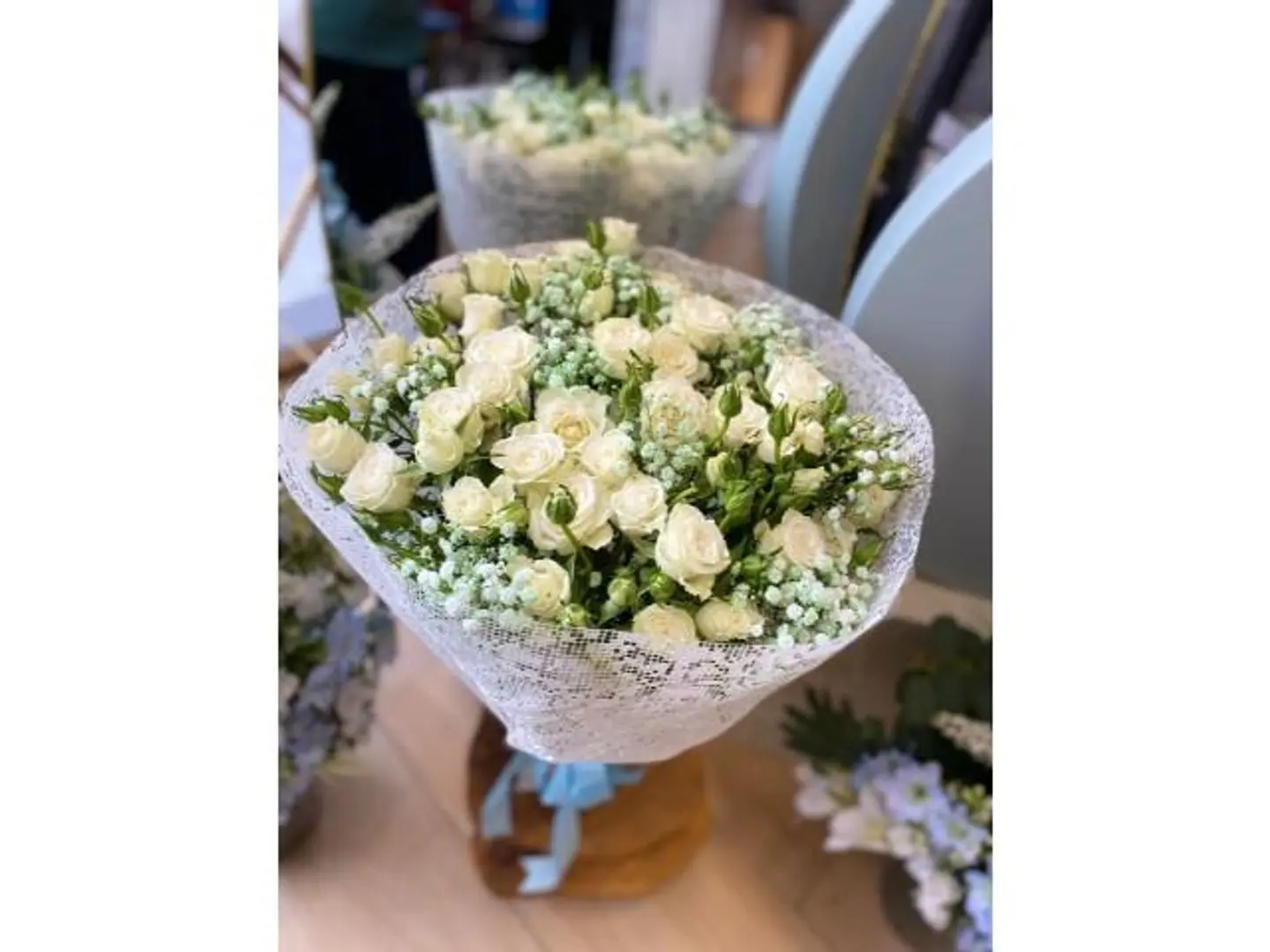 بوكيه بيبي روز أبيض