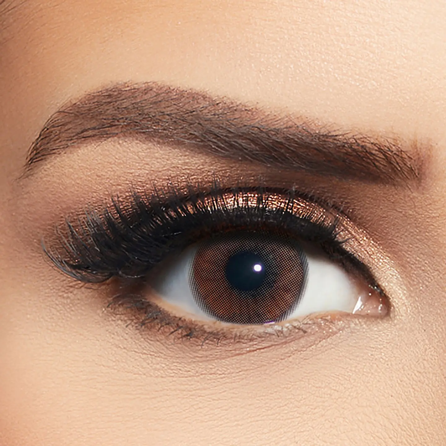 Crystal Brown Colored Contact Lenses By Layala  Pack Of 2