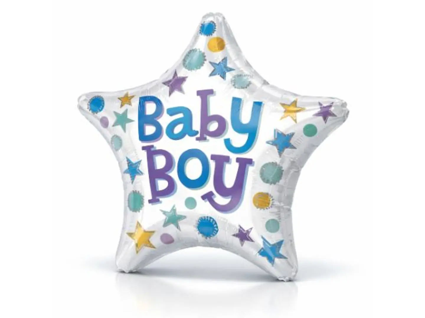 Star Shaped Baby Boy Balloon