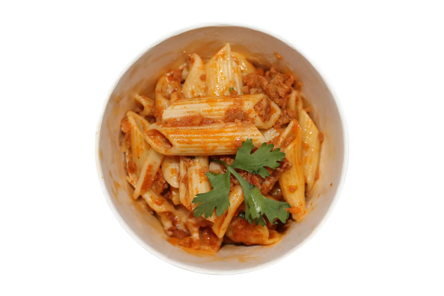 مكرونة بالصوص الحمر واللحمة الفرومة