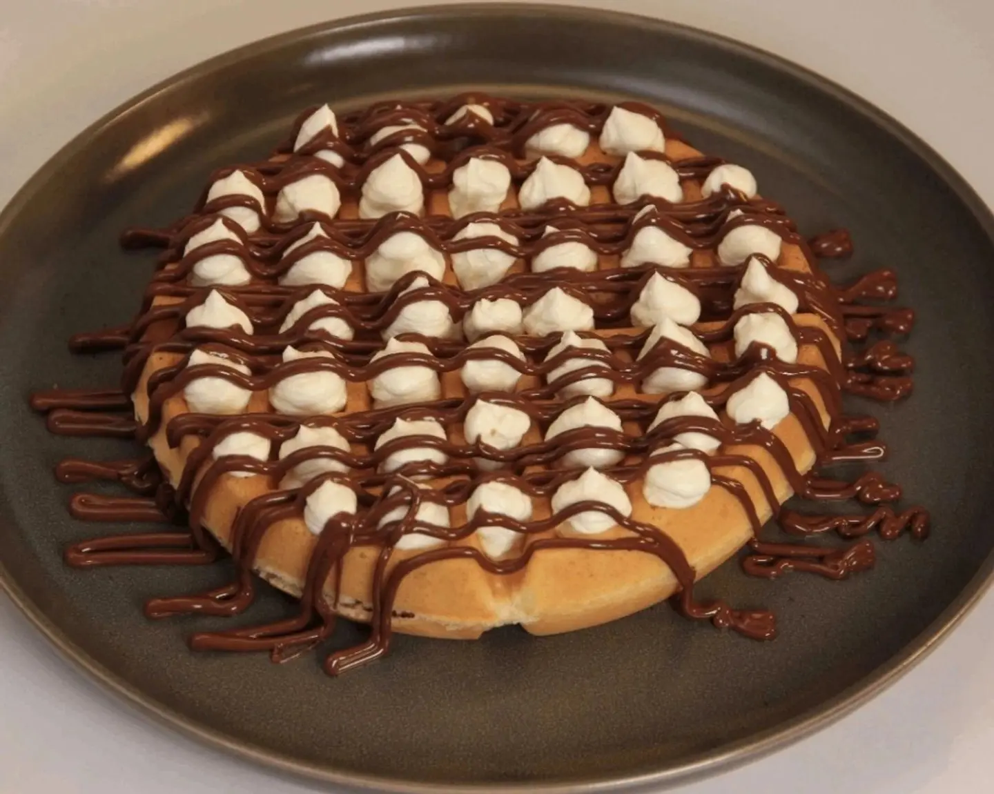 Nutella Waffle Cheese Cream