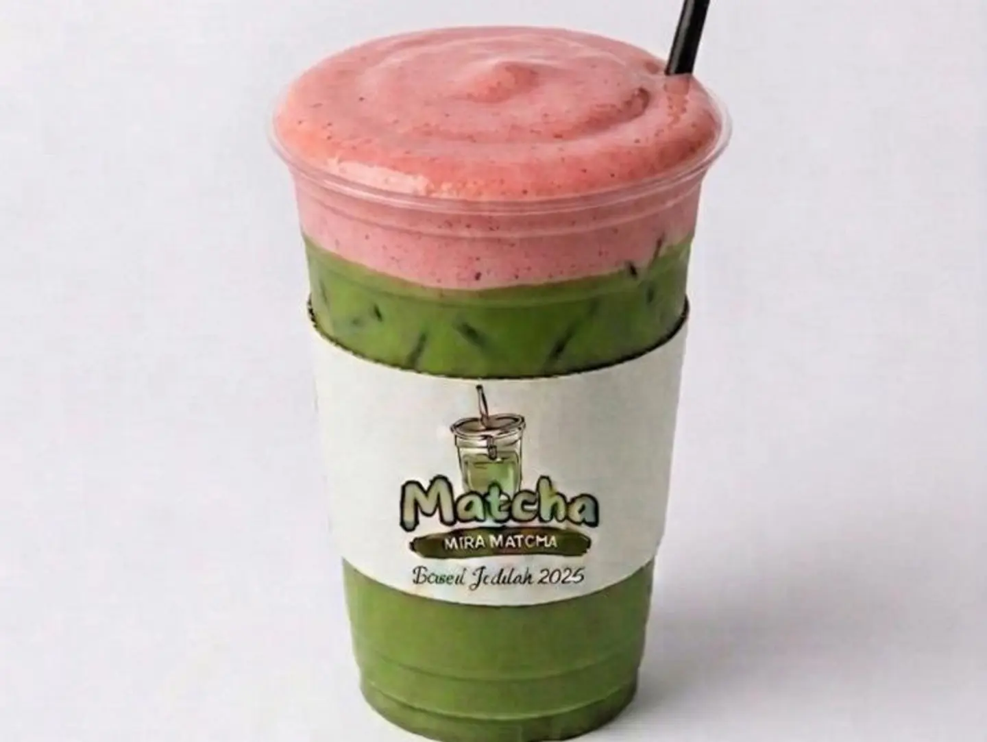 Strawberry Matcha Foam