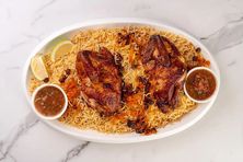 حبة دجاج مسلوق مع الأرز
