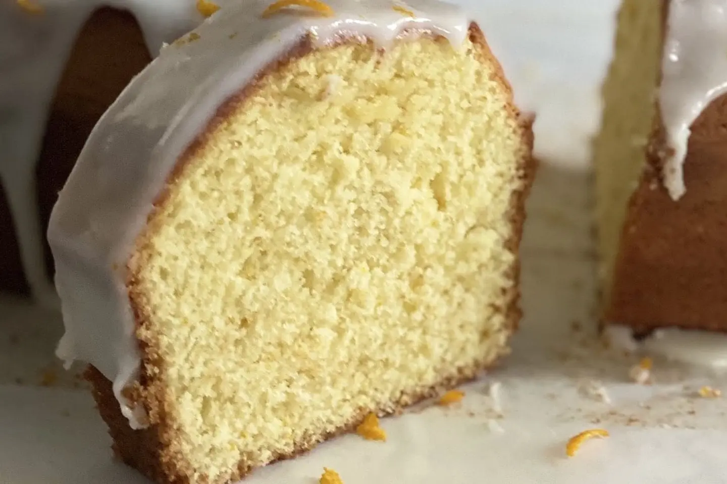 Slice Of Orange Cake