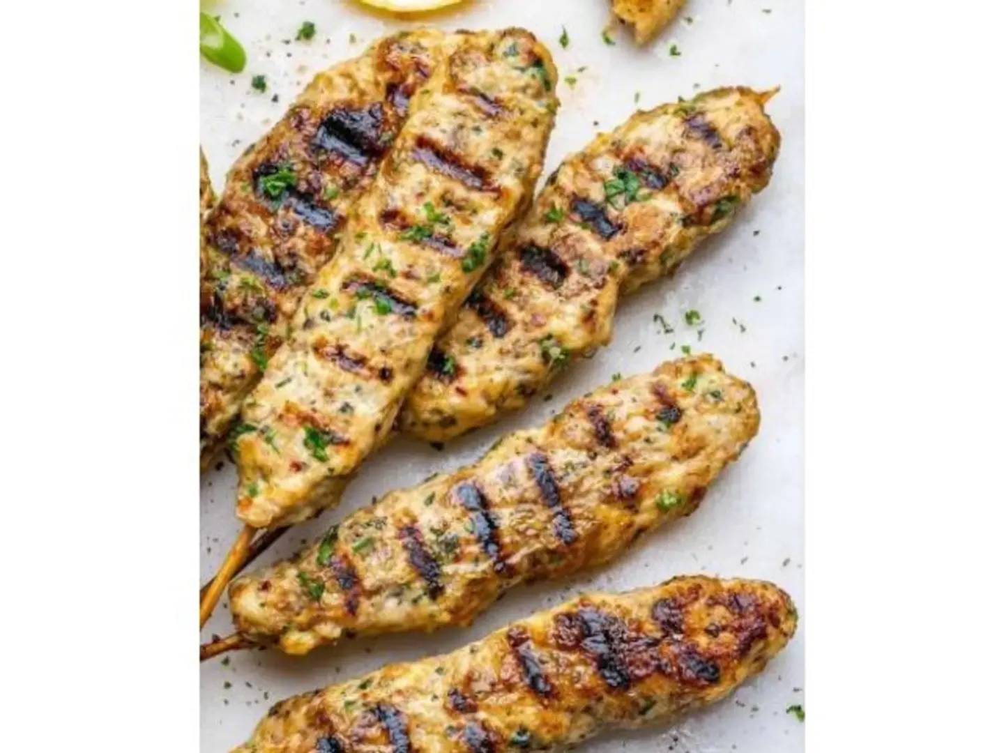 نصف كغ كفته دجاج على فحم