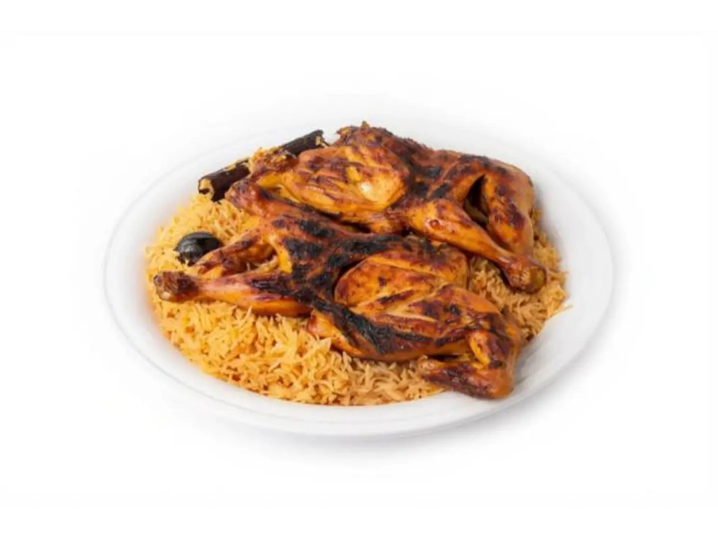 Whole Charcoal Chicken With Bukhari Rice