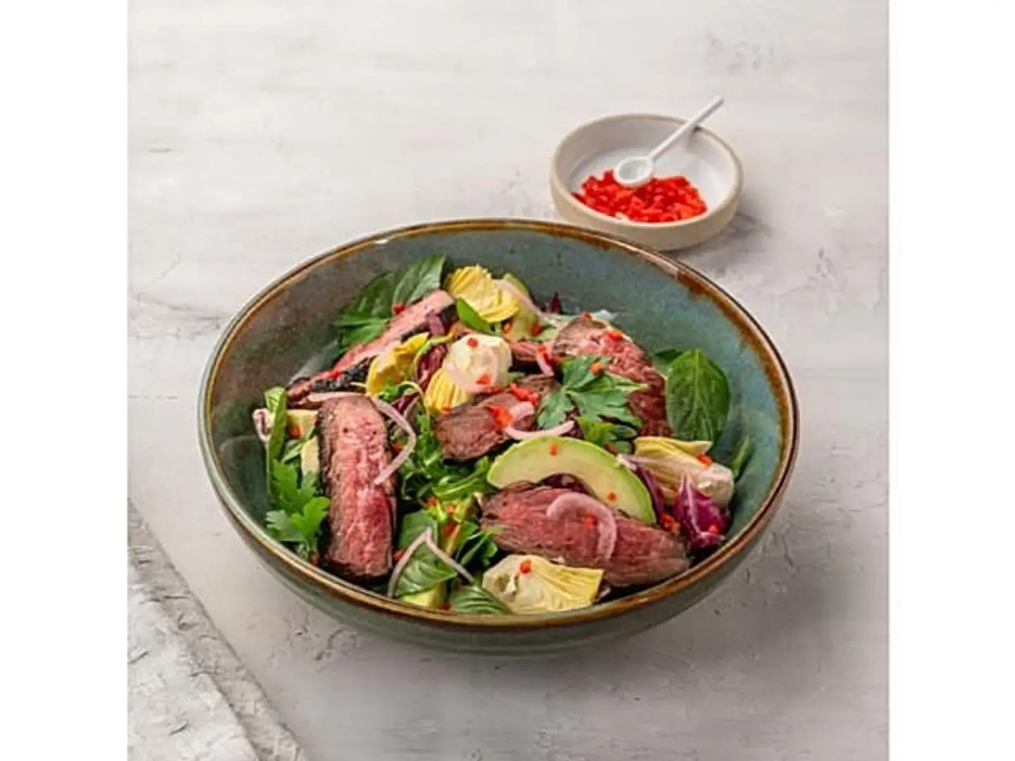 ستيك مشوي وخرشوف