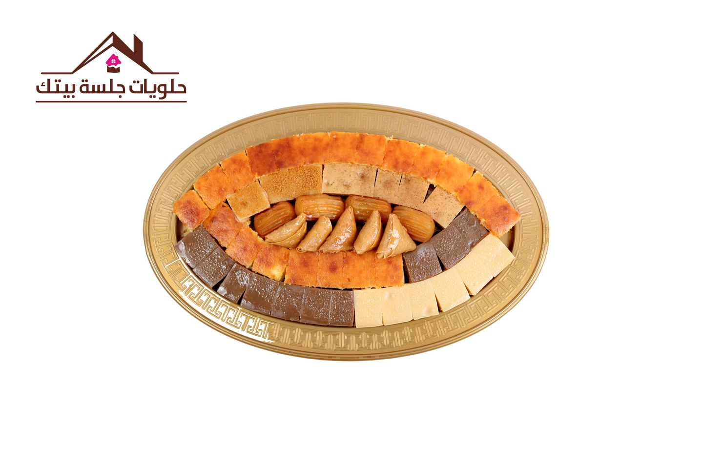 حلى تشيز كيك مع بسبوسة قشطة - وسط ٢