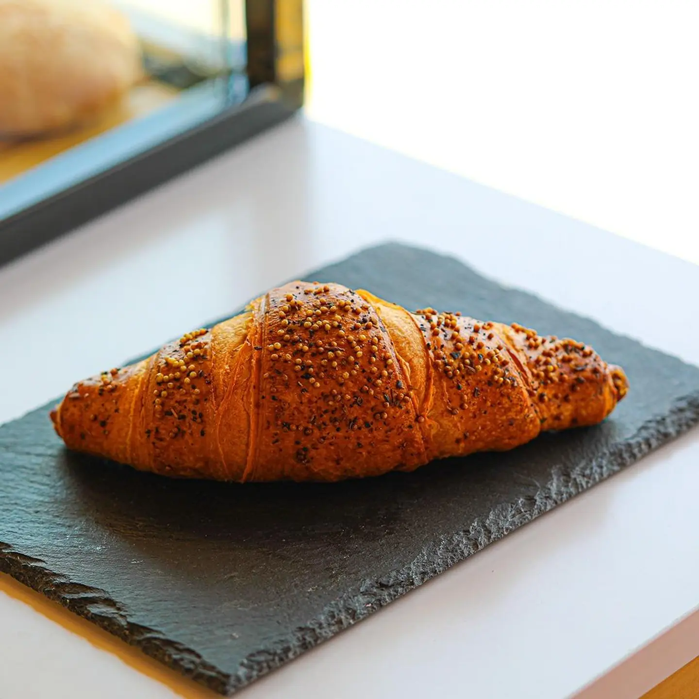 Croissant With Spinach And Brynza Cheese