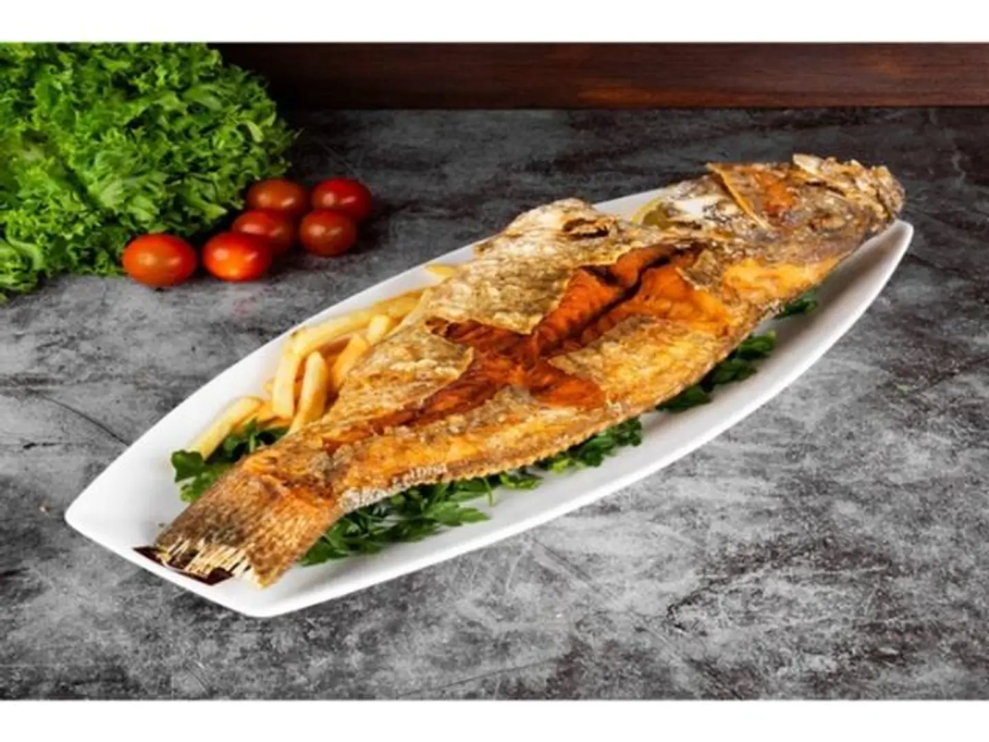 Fried Hamour Fish