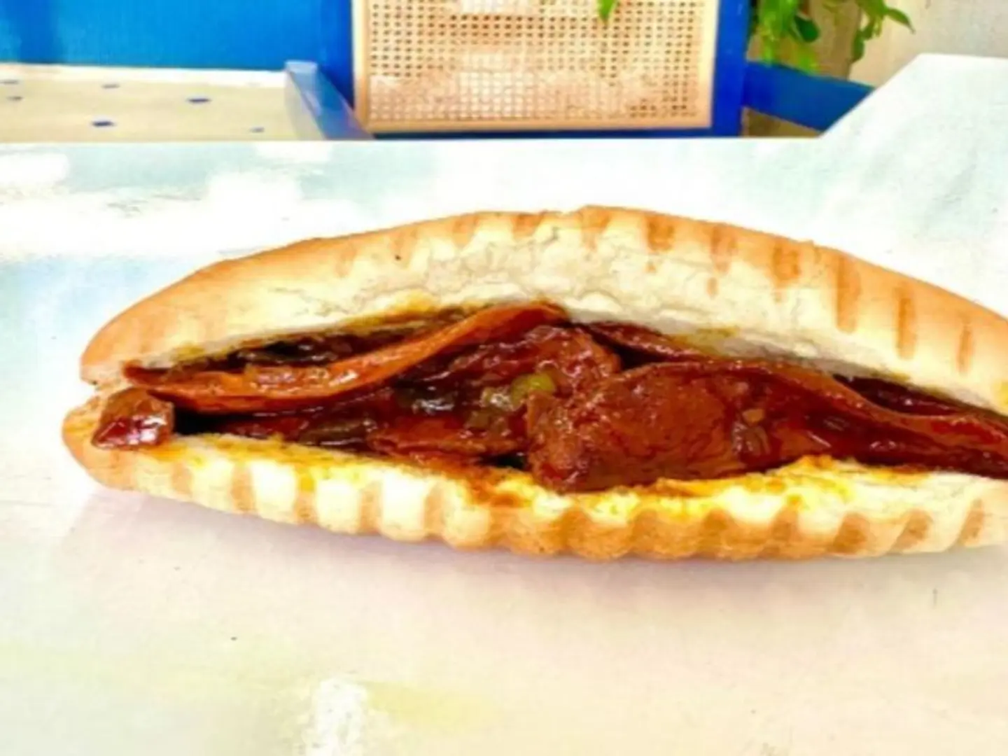 Bbq Hot Dog Sandwich