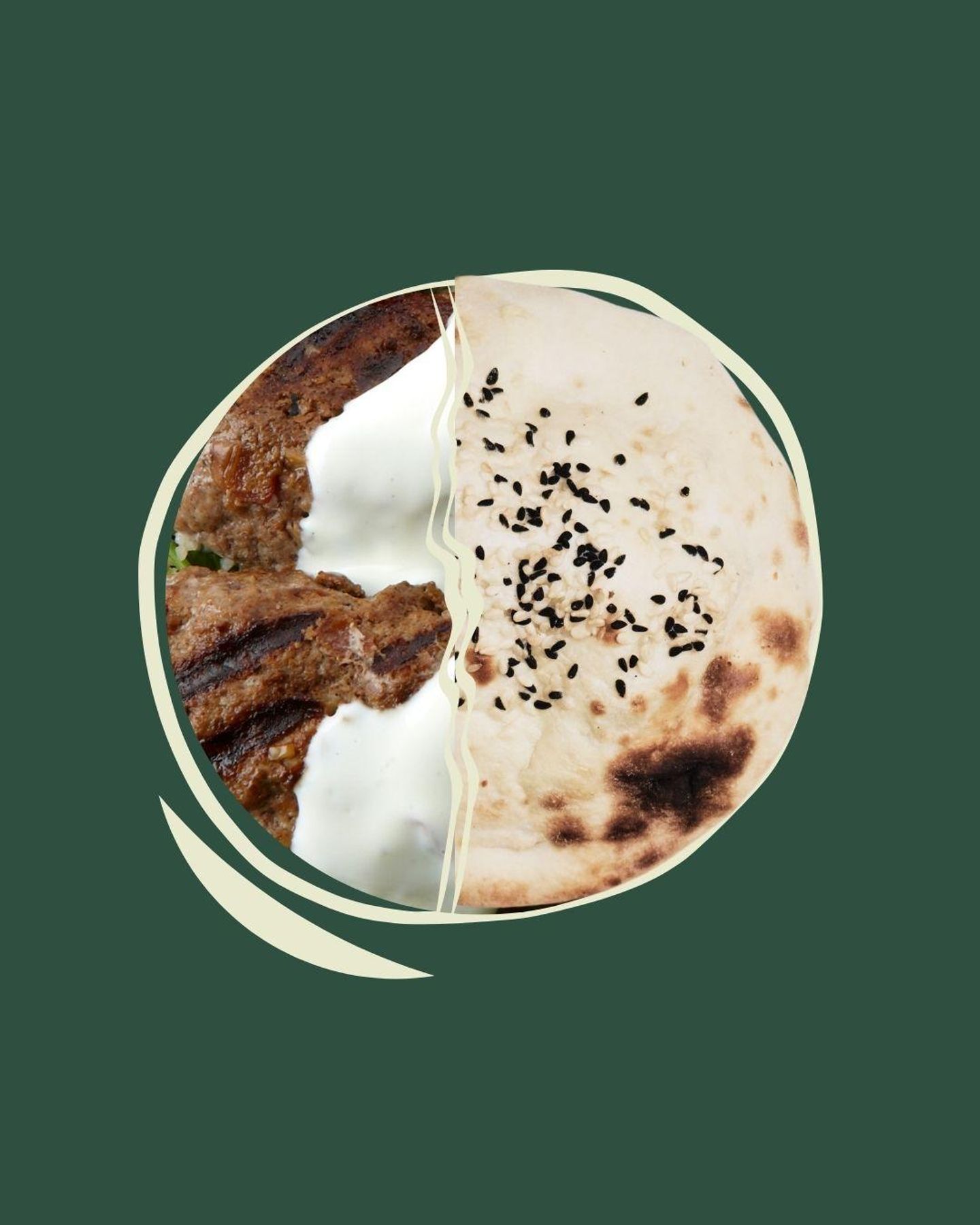 مدور كفتة لحم بالجبنة