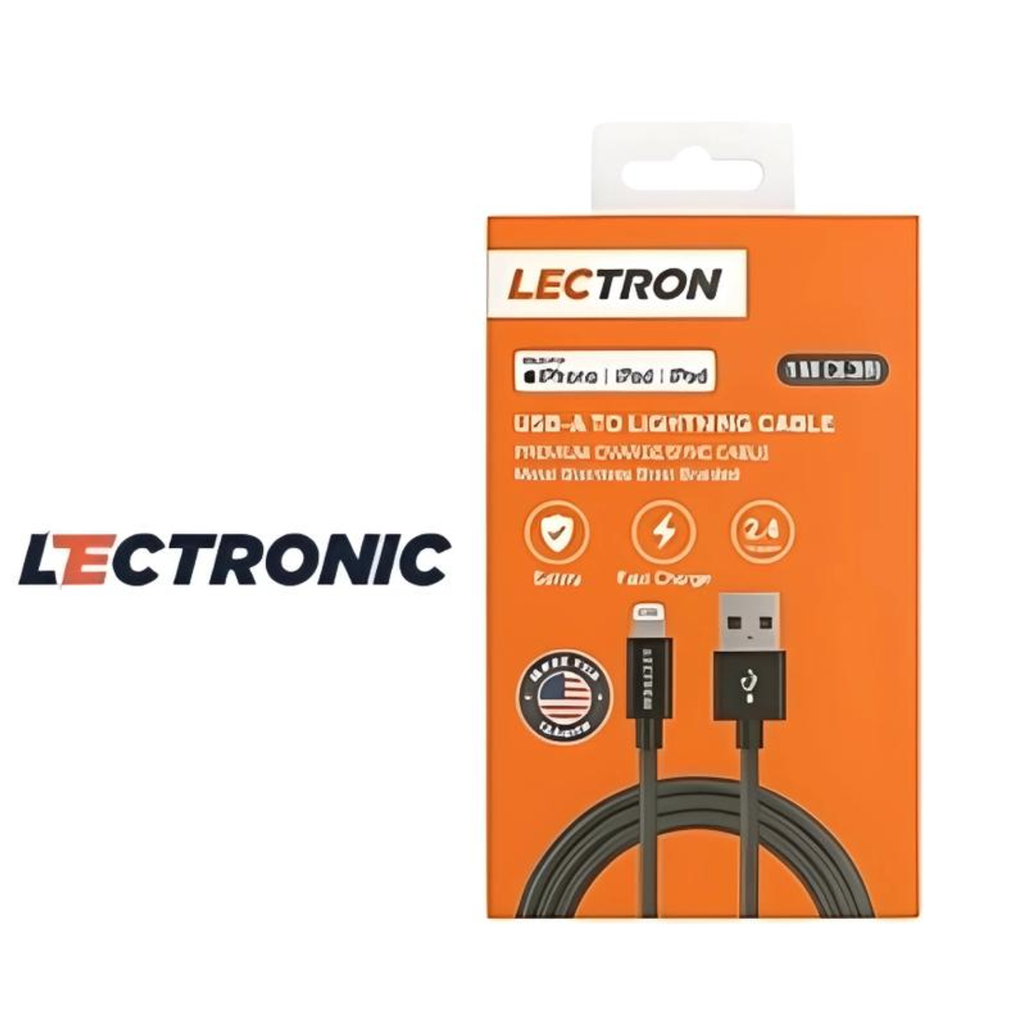 Keytronic Usb I Phone Metal Fast Charging Cable 1.5m