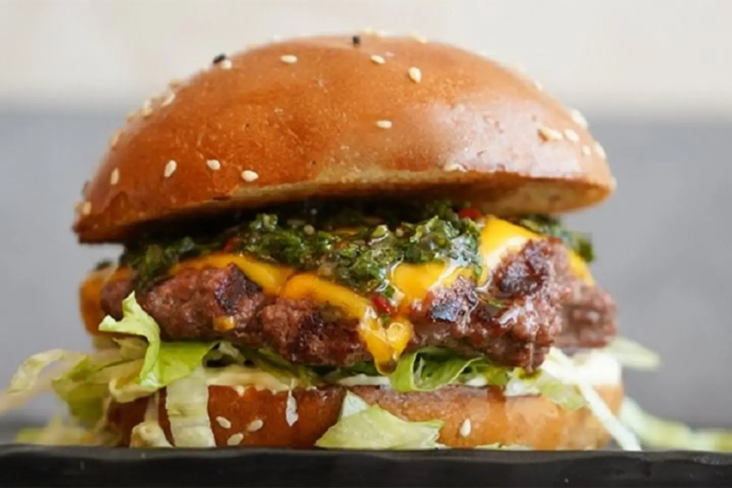 Charcoal Grill Wagyu Burger
