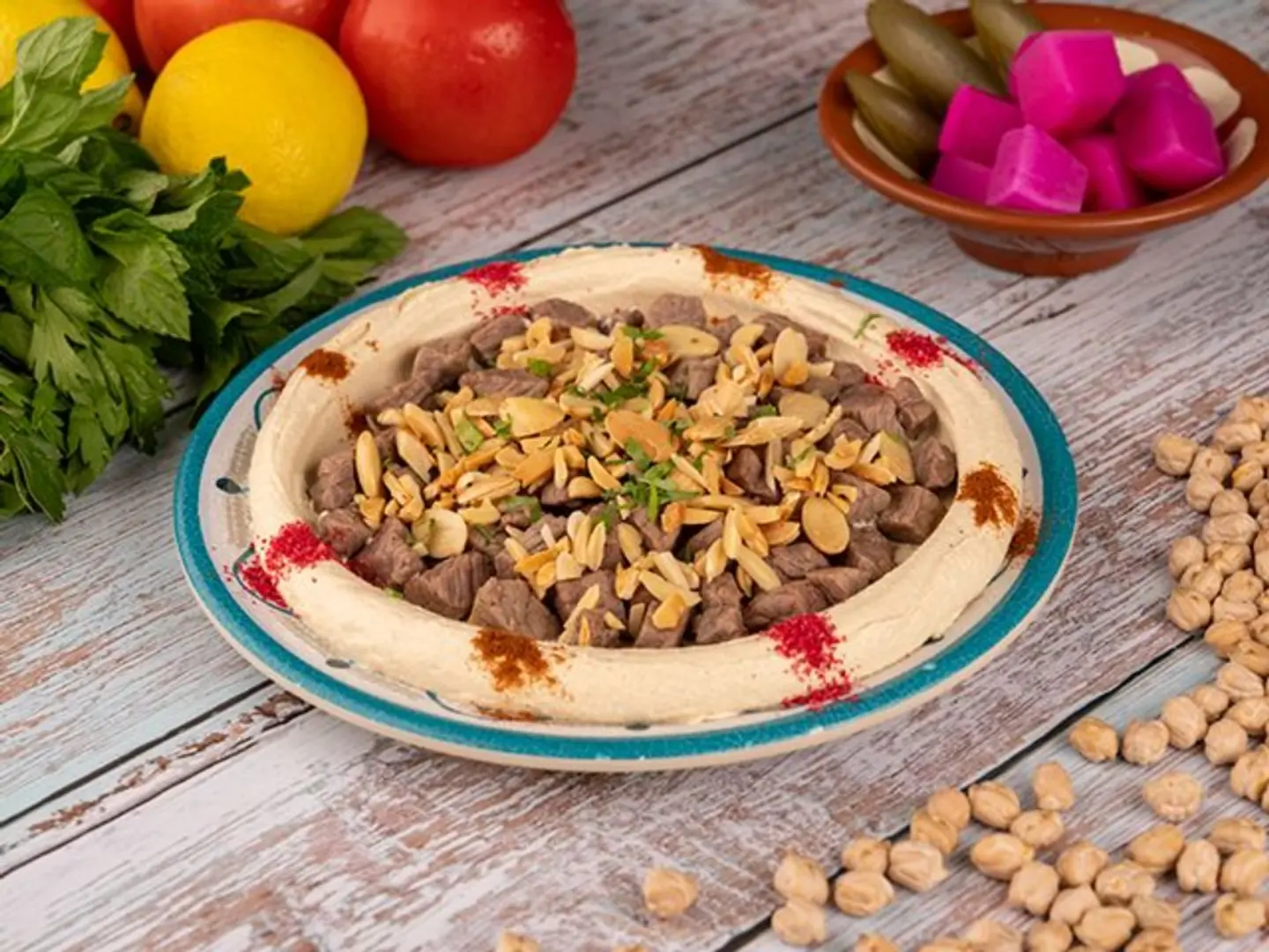حمص باللحمة