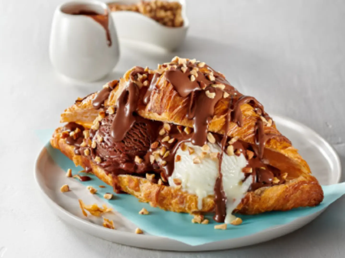 Croissant Ice Cream Sandwich