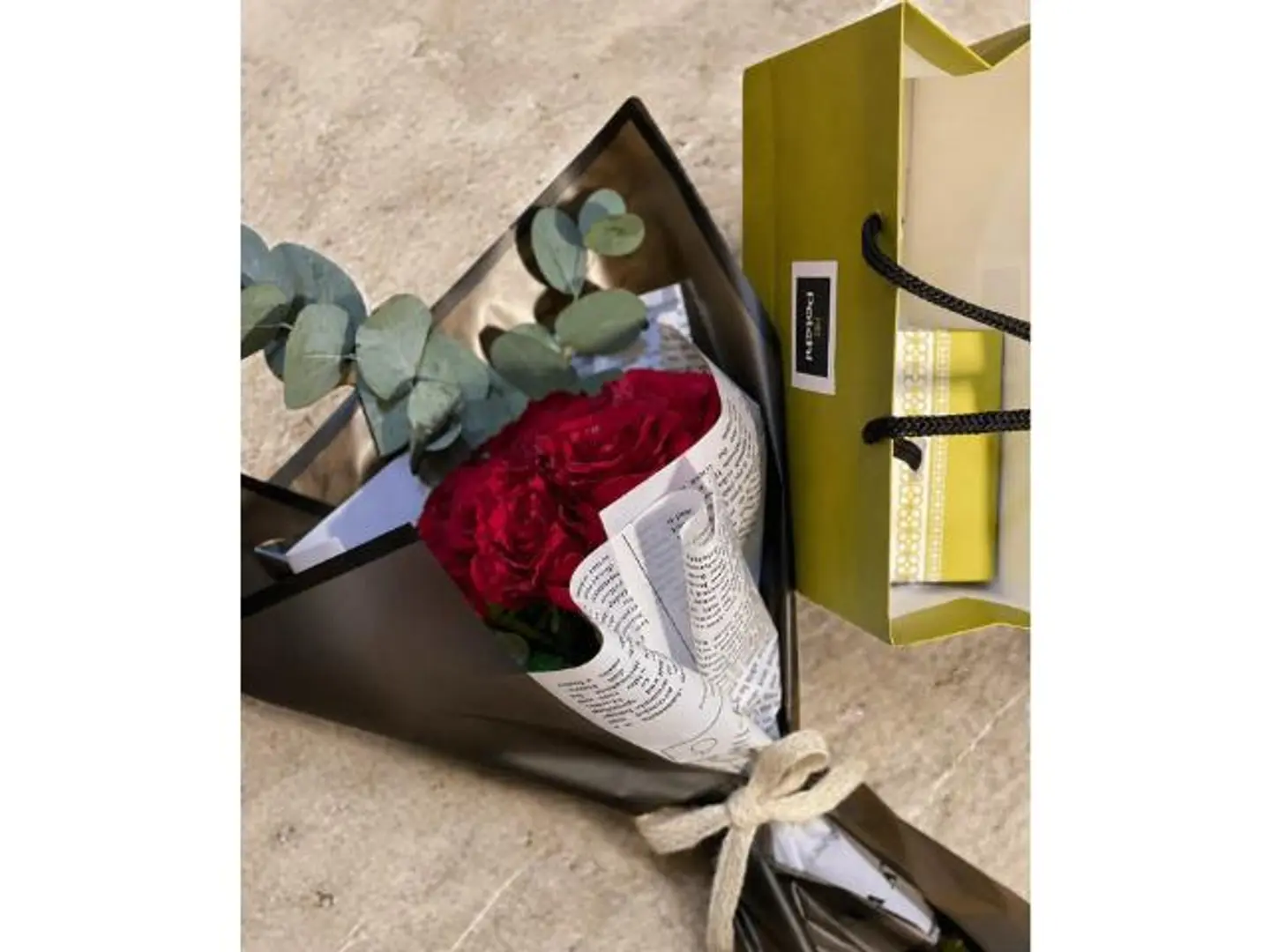 Flower Bouquet With Patchi Chocolate Box 2